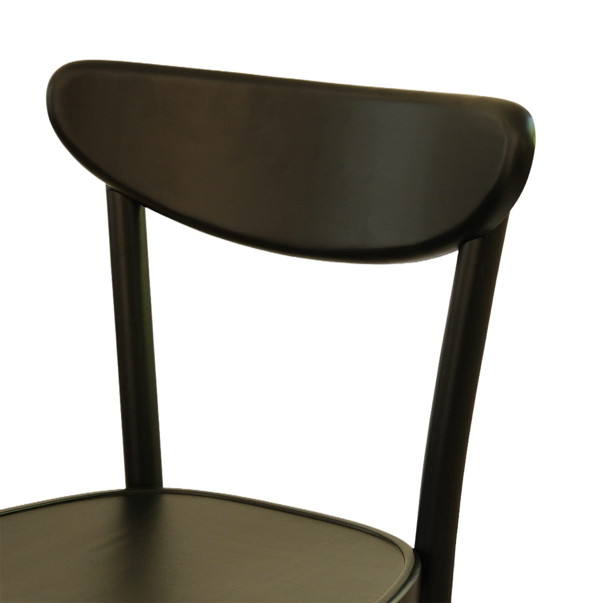 Luna Bar Chair (BS86A) Curved Back Solid Wood American Beech Bentwood Chair - Walnut/Oak/Black picket and rail