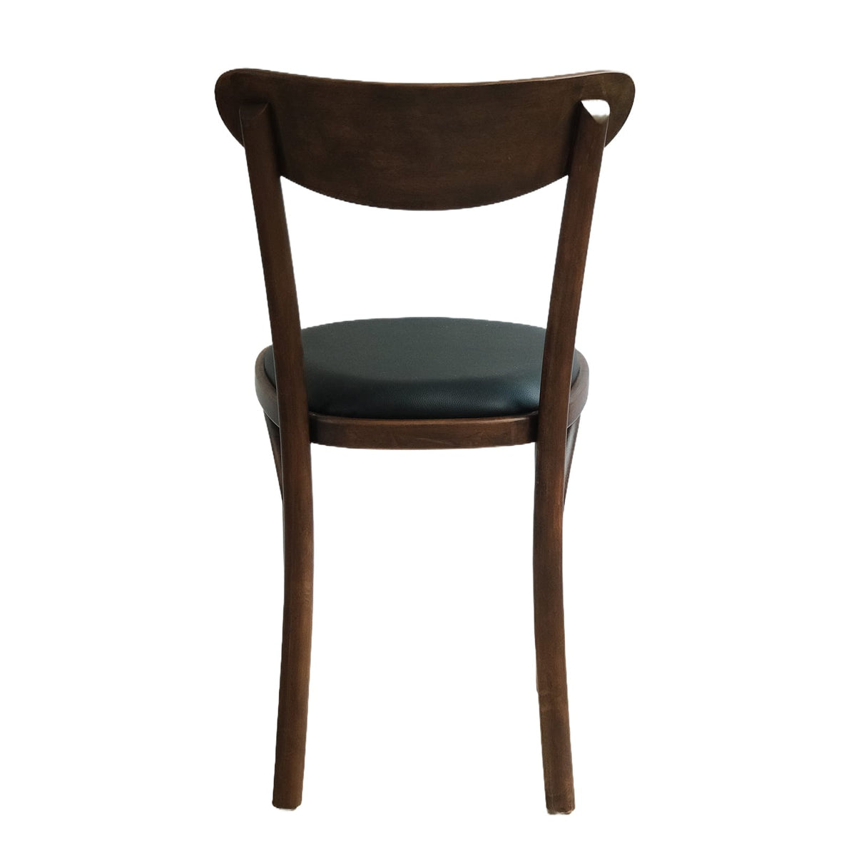 Luna (CH86A) Curved Back Solid Wood American Beech Bentwood Dining Chair - Walnut/Oak/Black picket and rail