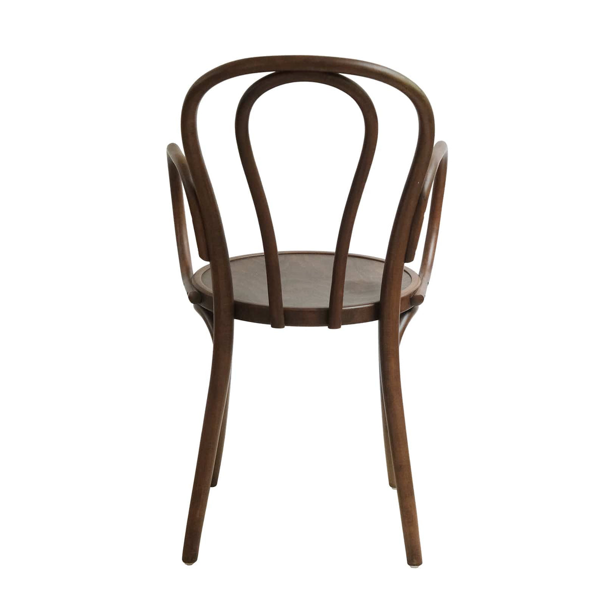 Lyon Armchair (CH18B) Parisian Style Solid Wood American Beech Bentwood Dining Chair - Walnut/Oak/Black picket and rail