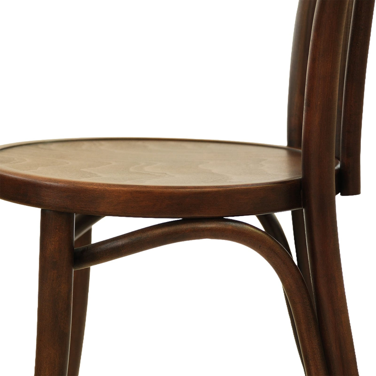 Lyon (CH18A) Parisian Style Solid Wood American Beech Bentwood Dining Chair - Walnut/Oak/Black picket and rail