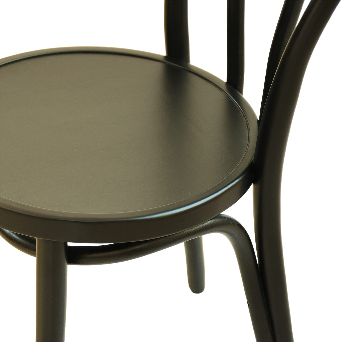 Lyon (CH18A) Parisian Style Solid Wood American Beech Bentwood Dining Chair - Walnut/Oak/Black picket and rail