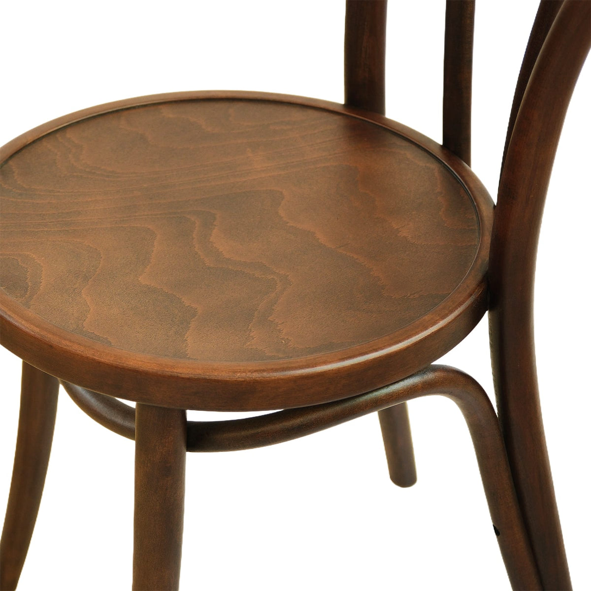 Lyon (CH18A) Parisian Style Solid Wood American Beech Bentwood Dining Chair - Walnut/Oak/Black picket and rail