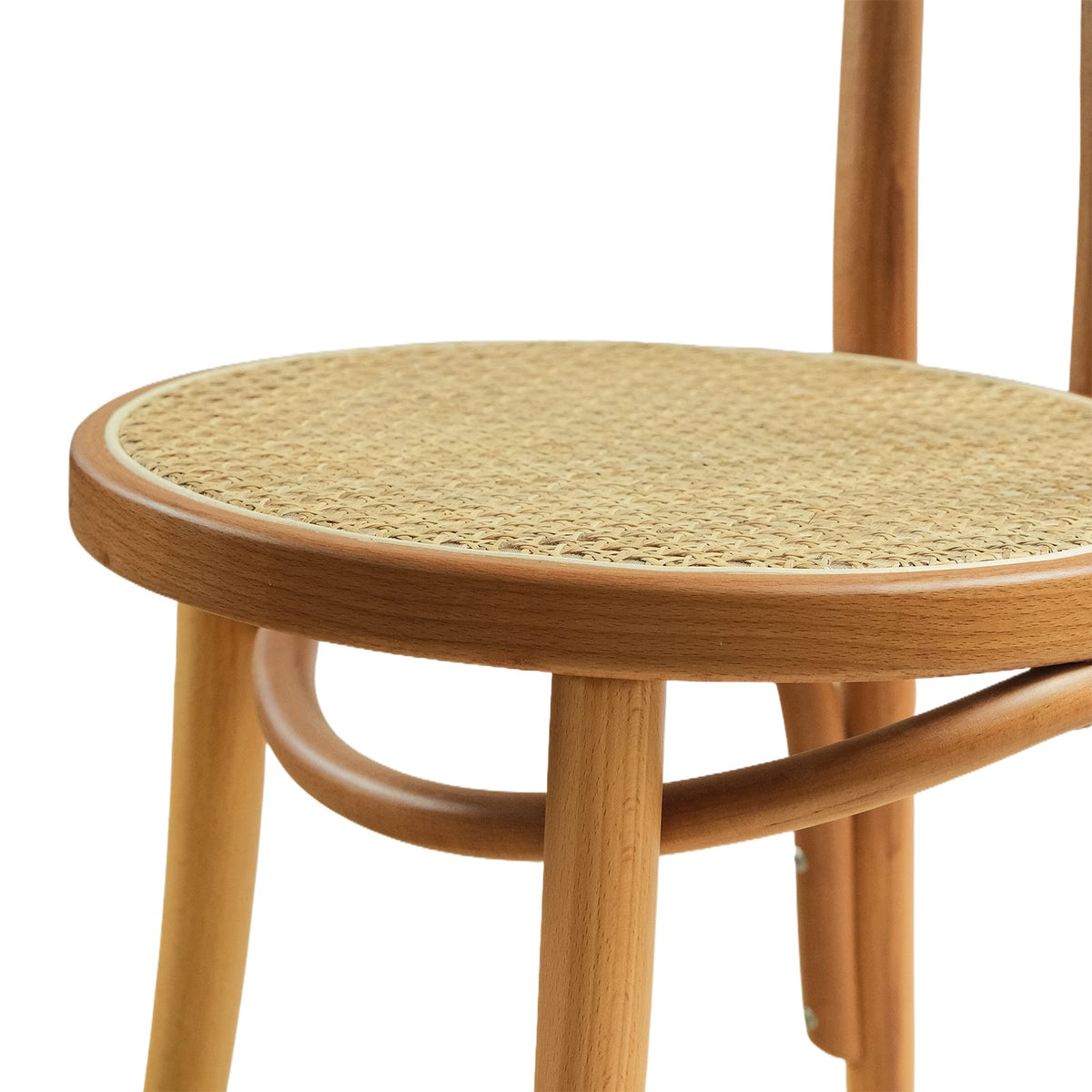 Lyon (CH18A) Parisian Style Solid Wood American Beech Bentwood Dining Chair - Walnut/Oak/Black picket and rail