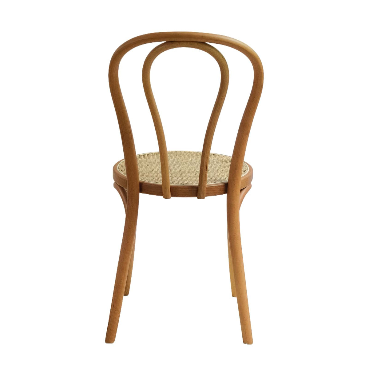 Lyon (CH18A) Parisian Style Solid Wood American Beech Bentwood Dining Chair - Walnut/Oak/Black picket and rail