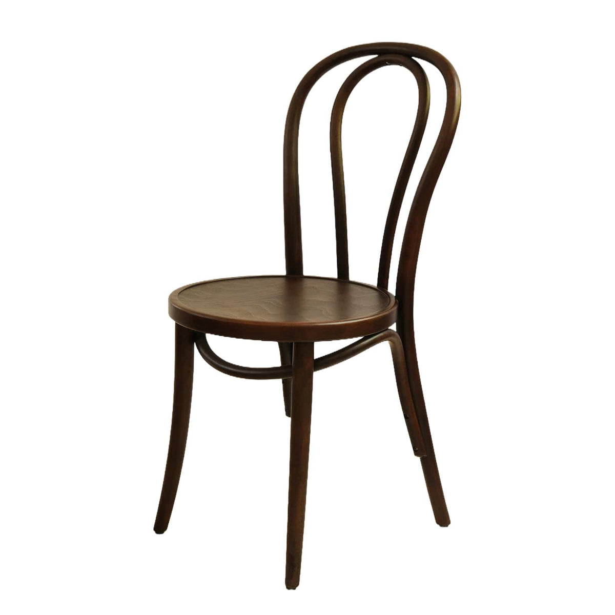 Lyon (CH18A) Parisian Style Solid Wood American Beech Bentwood Dining Chair - Walnut/Oak/Black picket and rail