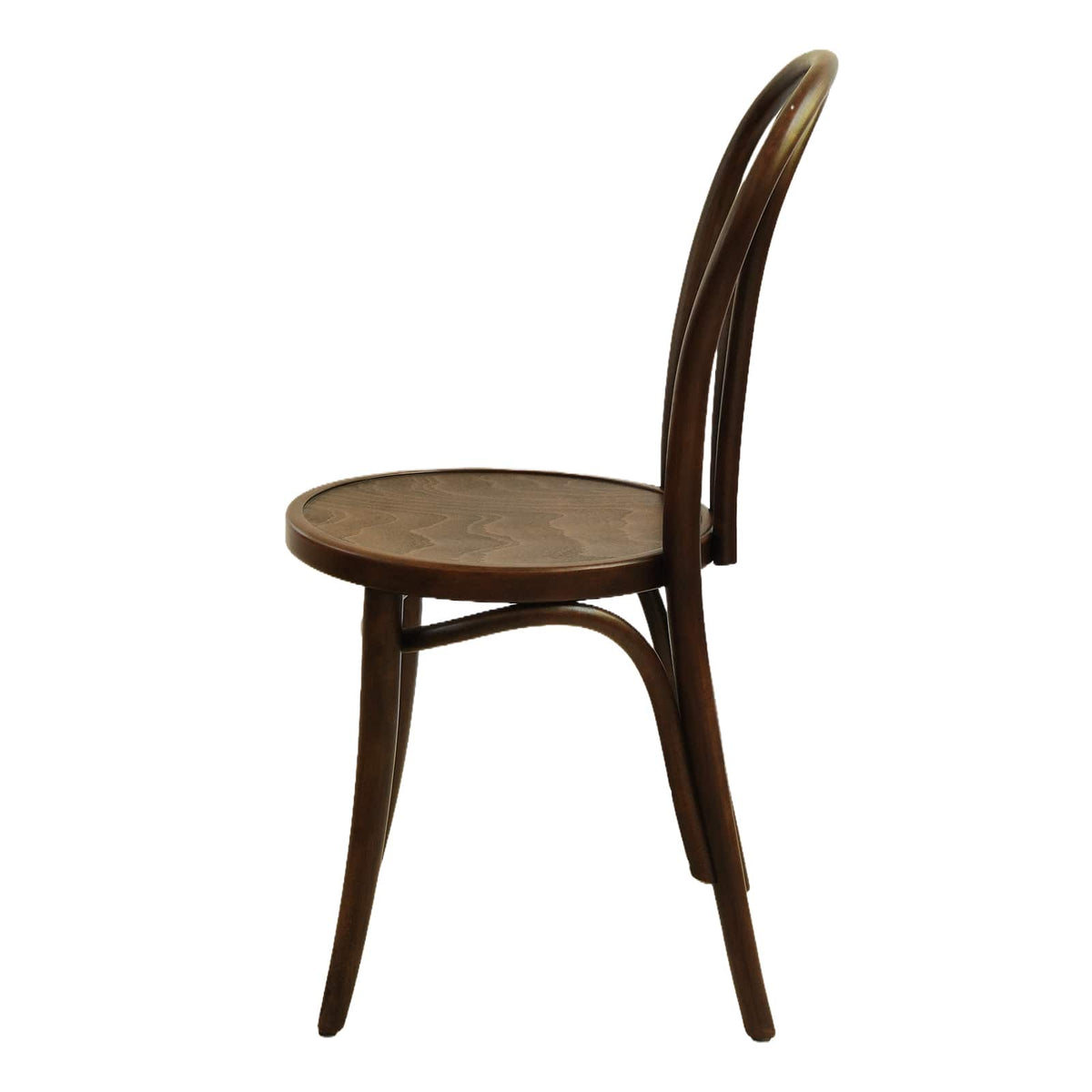 Lyon (CH18A) Parisian Style Solid Wood American Beech Bentwood Dining Chair - Walnut/Oak/Black picket and rail