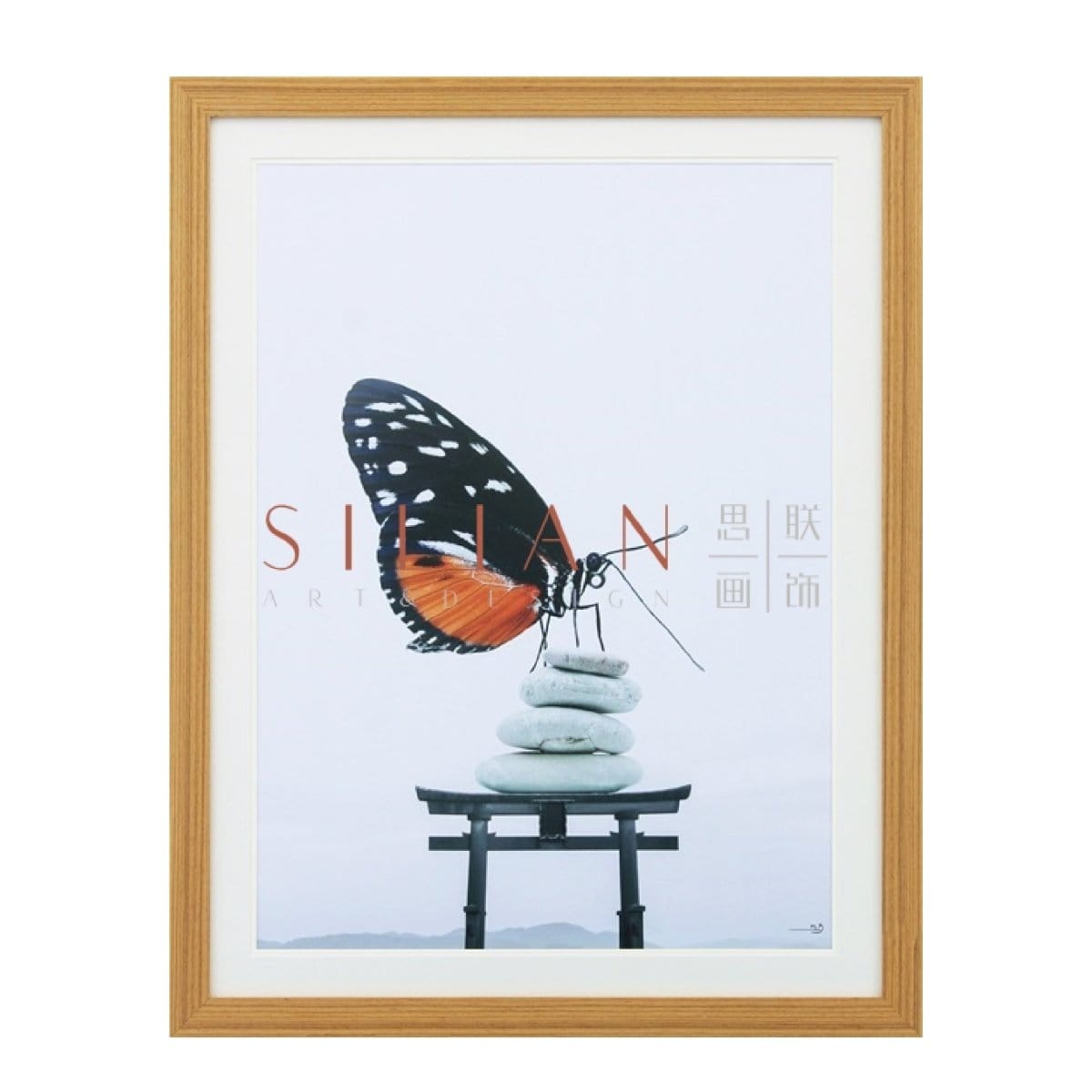 Magesa Biseko - Butterfly Licensed Print (BQPT1678) picket and rail