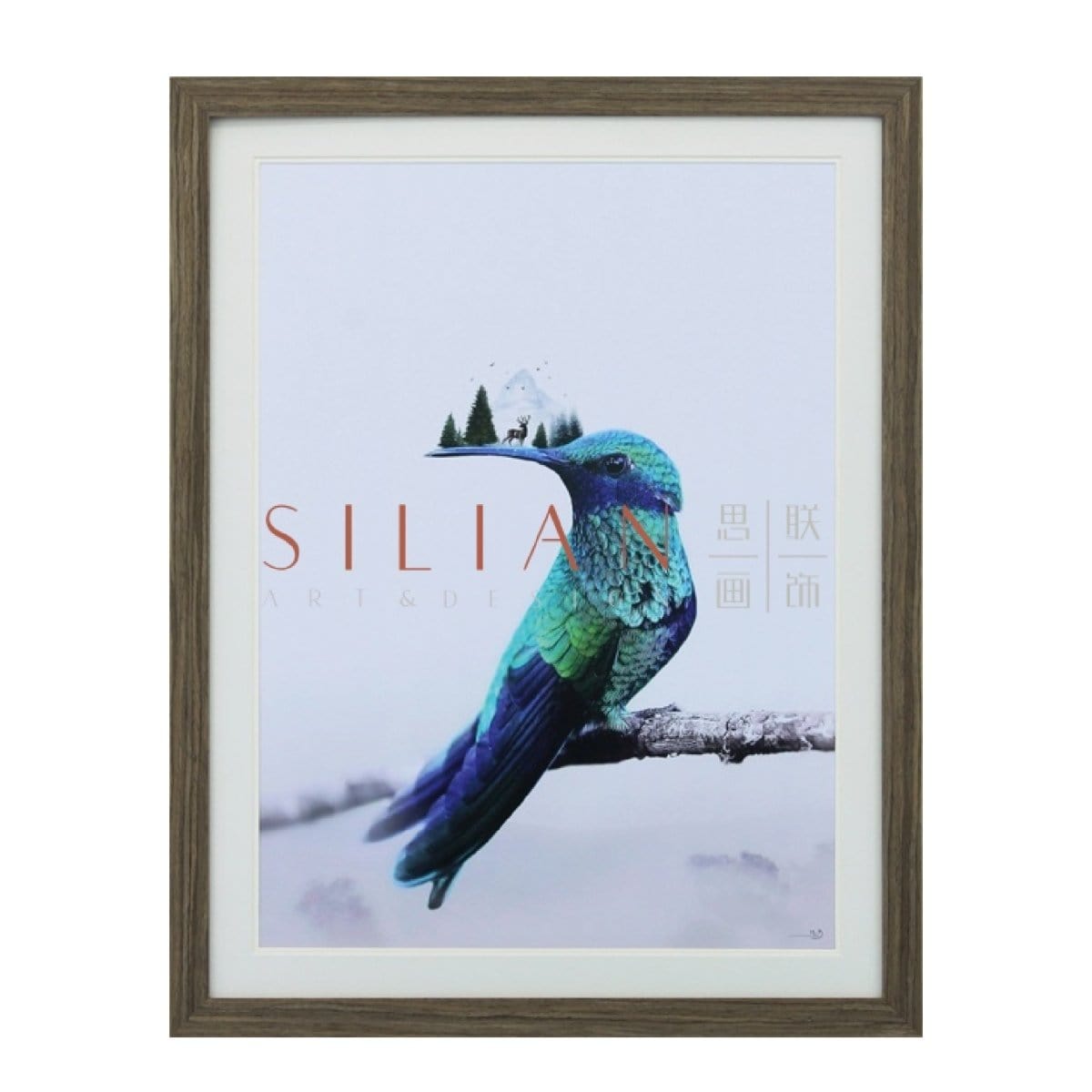 Magesa Biseko - Hummingbird Licensed Print (BQPT1675) picket and rail