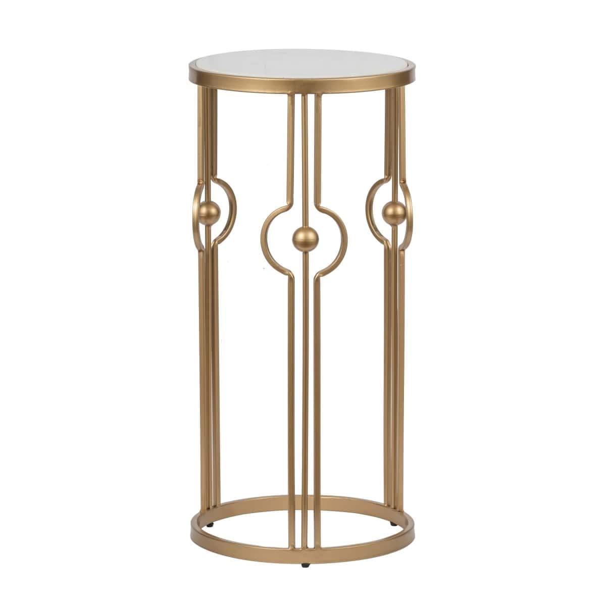 Marble and Brass Table AB-AV44588-DS picket and rail