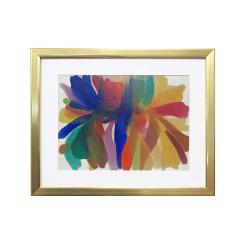 Morris Louis “Point of Tranquility", (c. 1959-1960) | Licensed Art Print | Framed Art | Lithograph | Abstract picket and rail