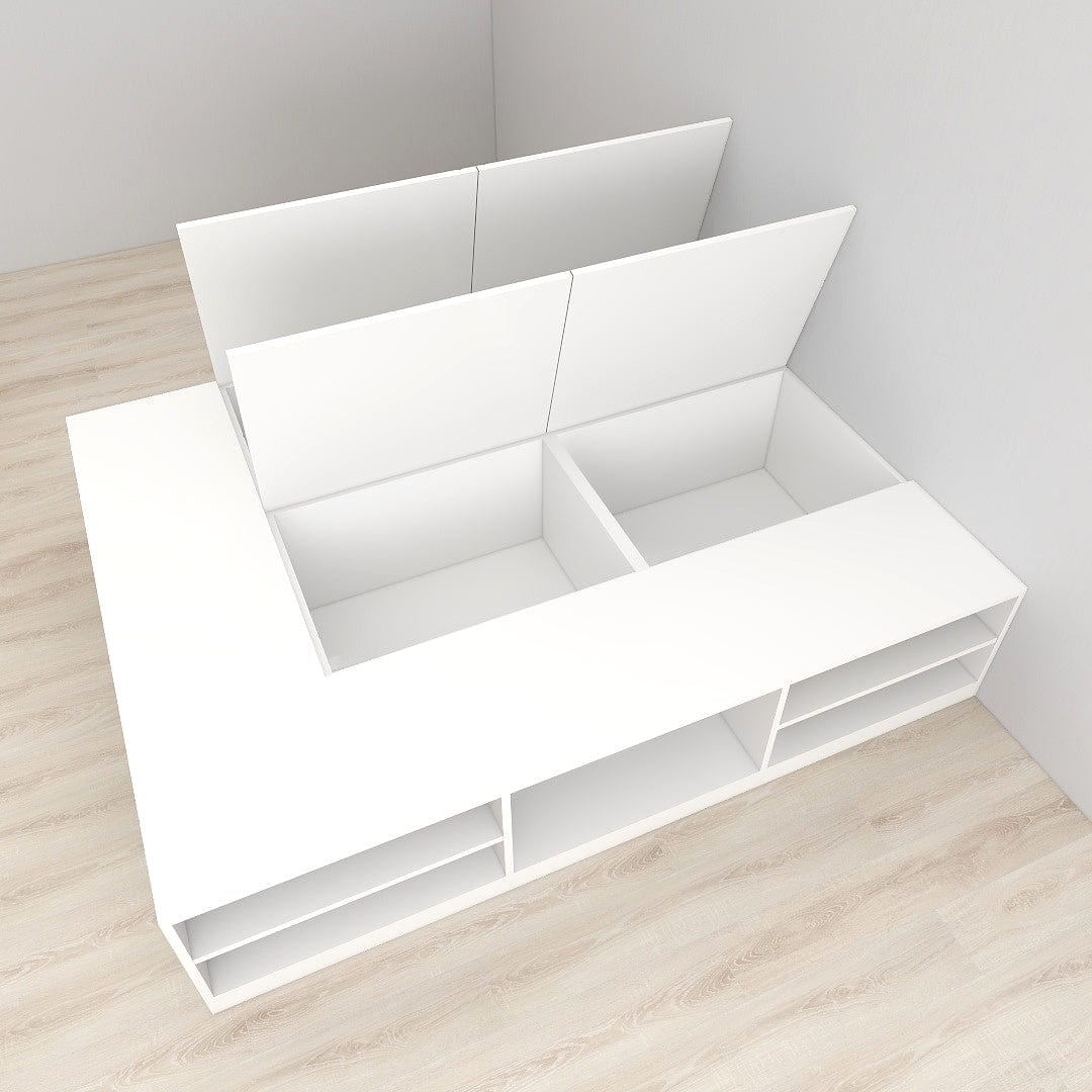 Multiple Drawers &amp; Storage Options Tatami Storage Bed - Single/Super Single/Queen/King [PREORDER] picket and rail