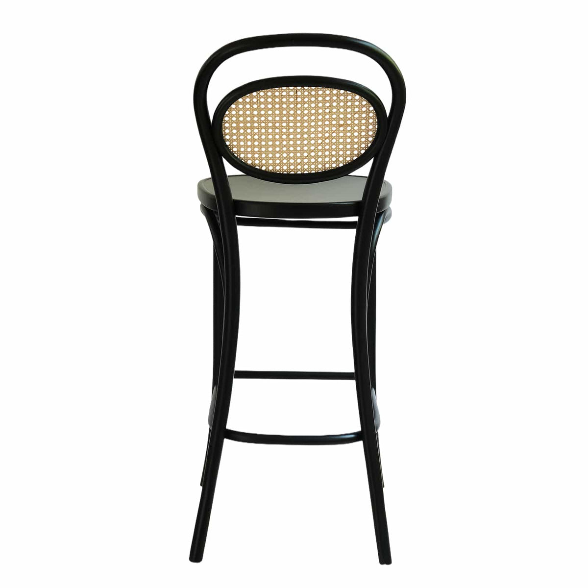 Munich Bar Chair (BS20A) Austrian Design Solid Wood American Beech Bentwood Dining Chair - Walnut/Oak/Black picket and rail