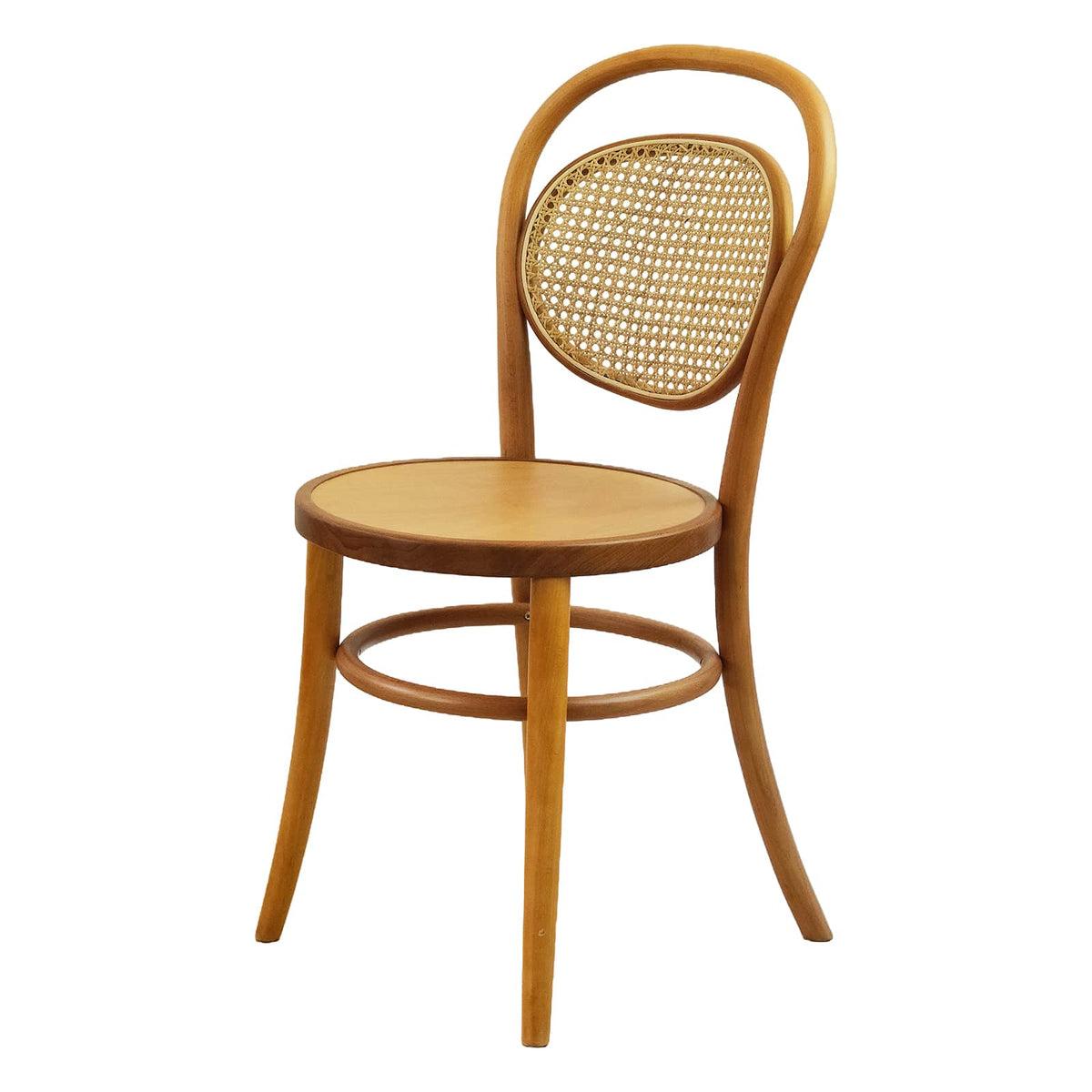 Munich (CH20A) Austrian Design Solid Wood American Beech Bentwood Dining Chair - Walnut/Oak/Black picket and rail