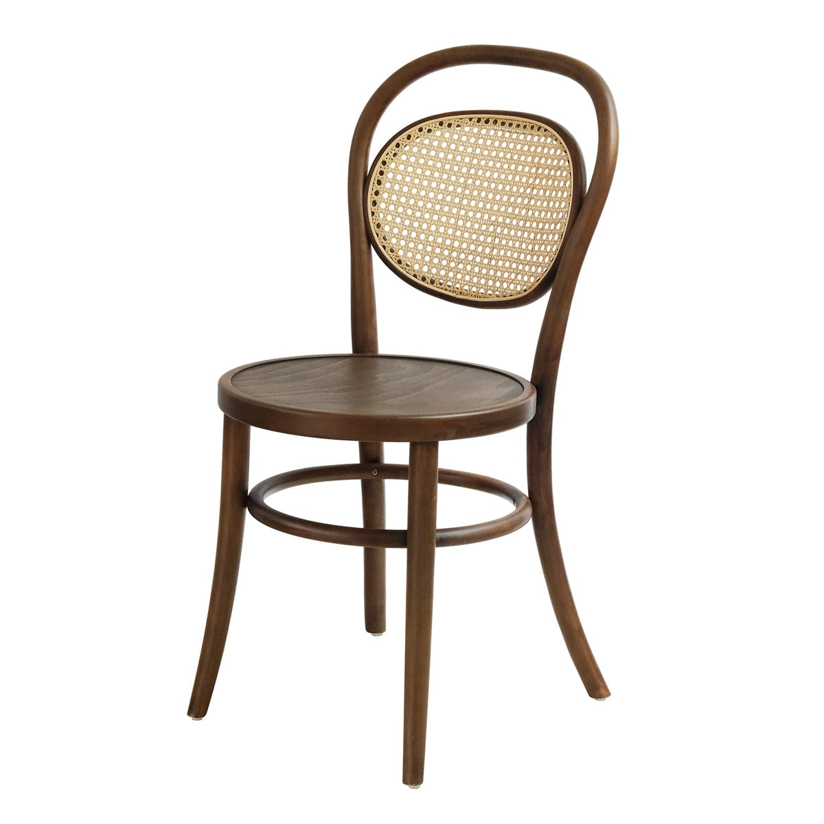 Munich (CH20A) Austrian Design Solid Wood American Beech Bentwood Dining Chair - Walnut/Oak/Black picket and rail