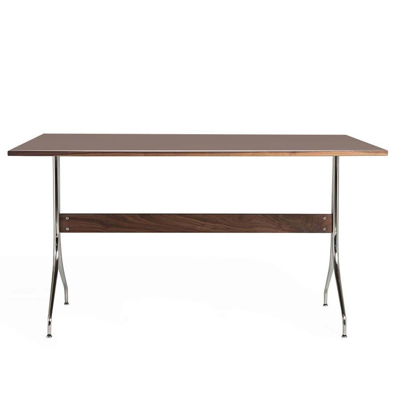 NELSON 1.4m American Walnut HPL-Top Dining Table (MCS-GC18733) picket and rail