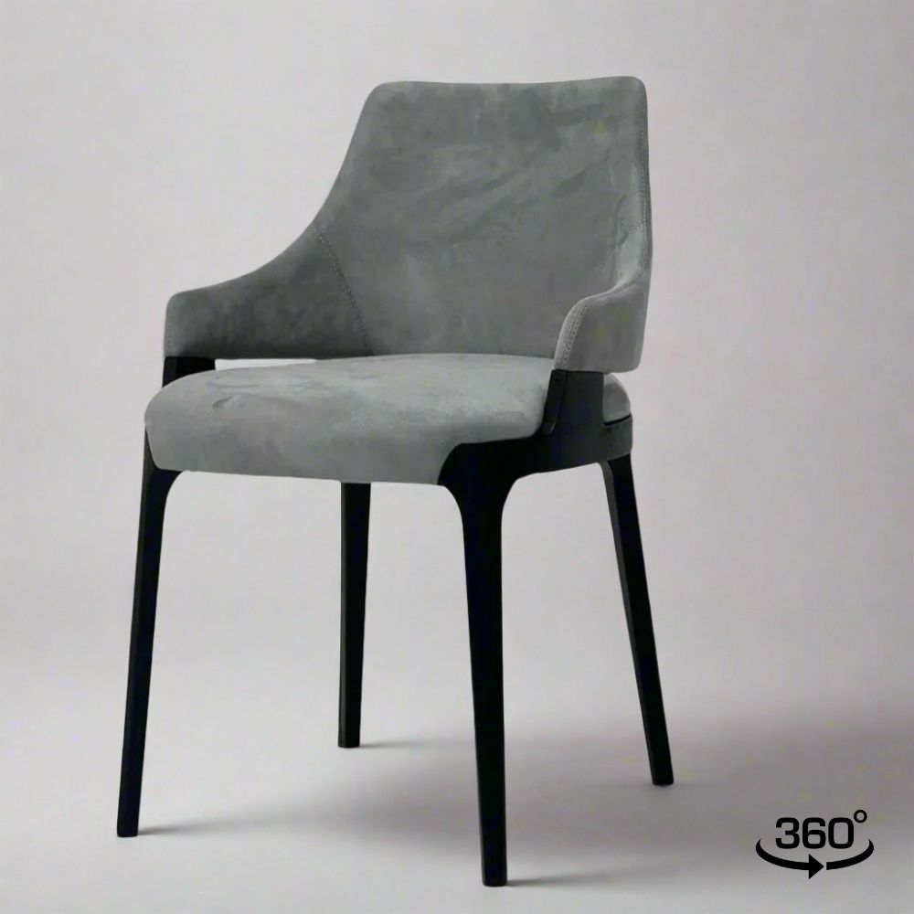 Nina Arm Chair (CH1911A) - Custom Solid Wood American Oak Dining Chair Mid-Century Architect-Inspired Scandinavian Minimalist picket and rail