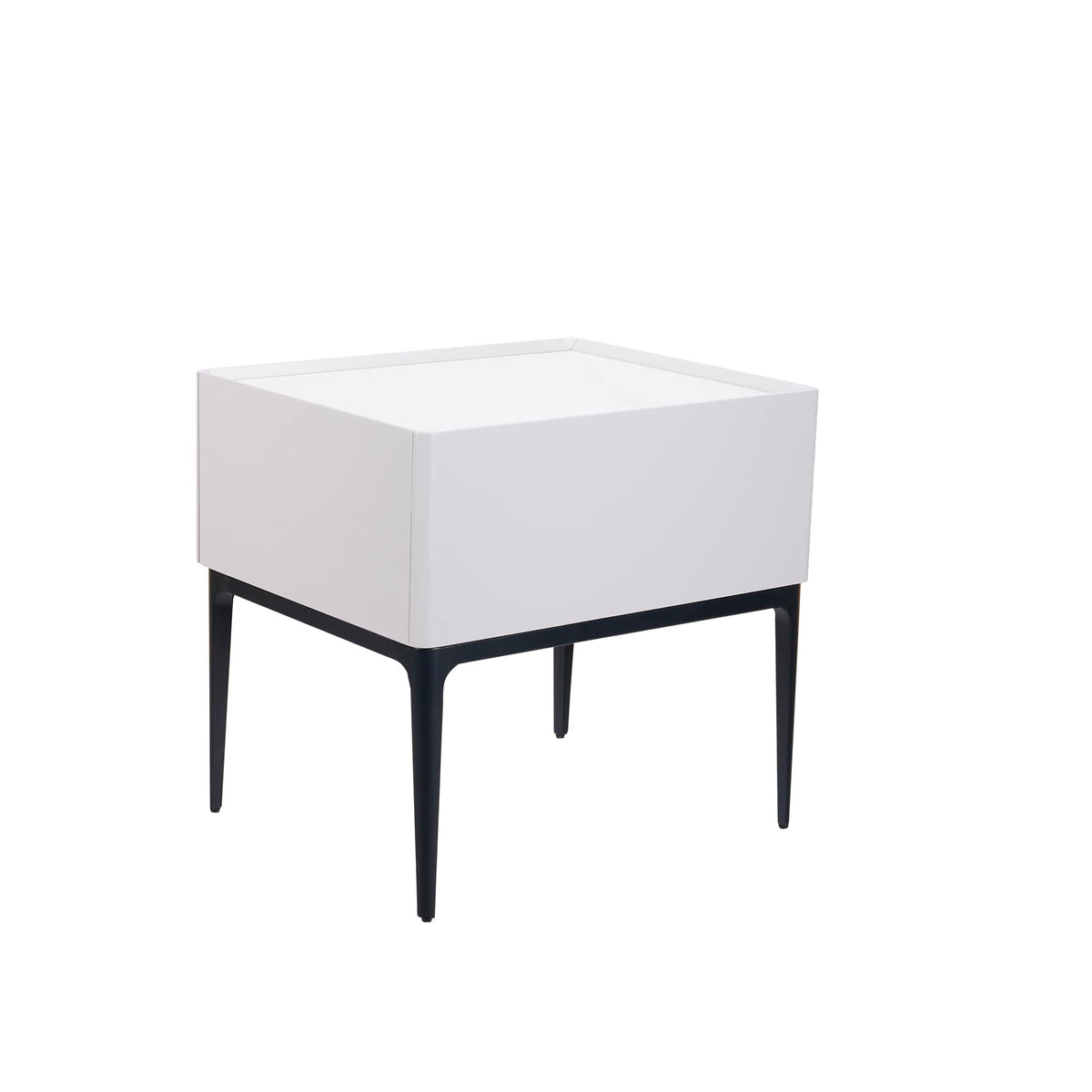 Nocturne Bedside Table/Nightstand with Drawer - B29 picket and rail