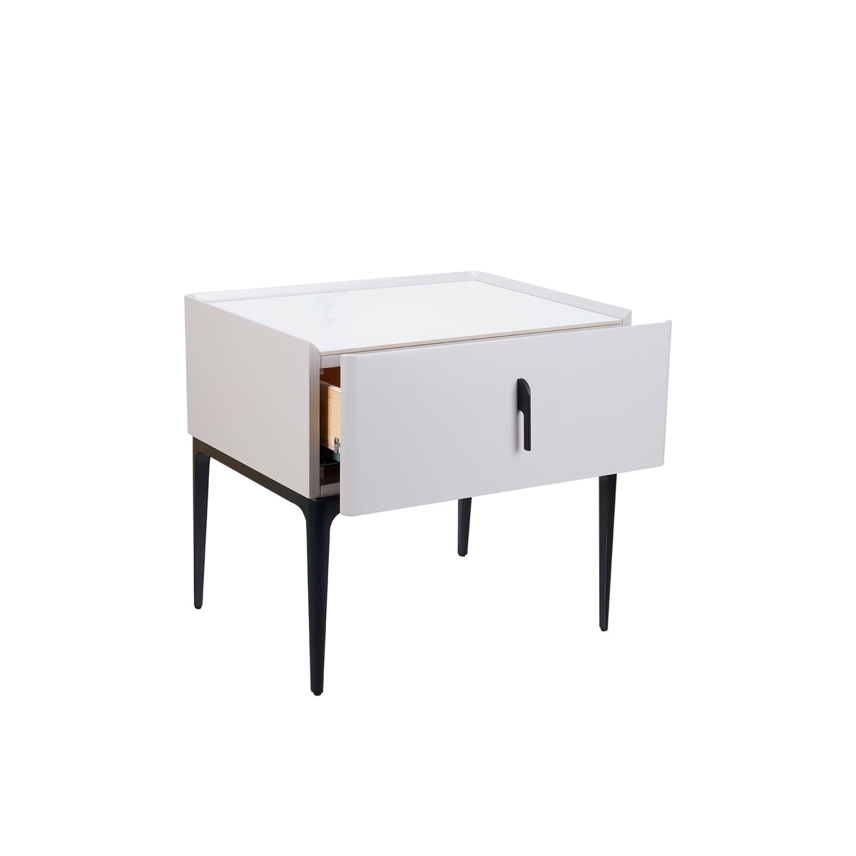 Nocturne Bedside Table/Nightstand with Drawer - B29 picket and rail