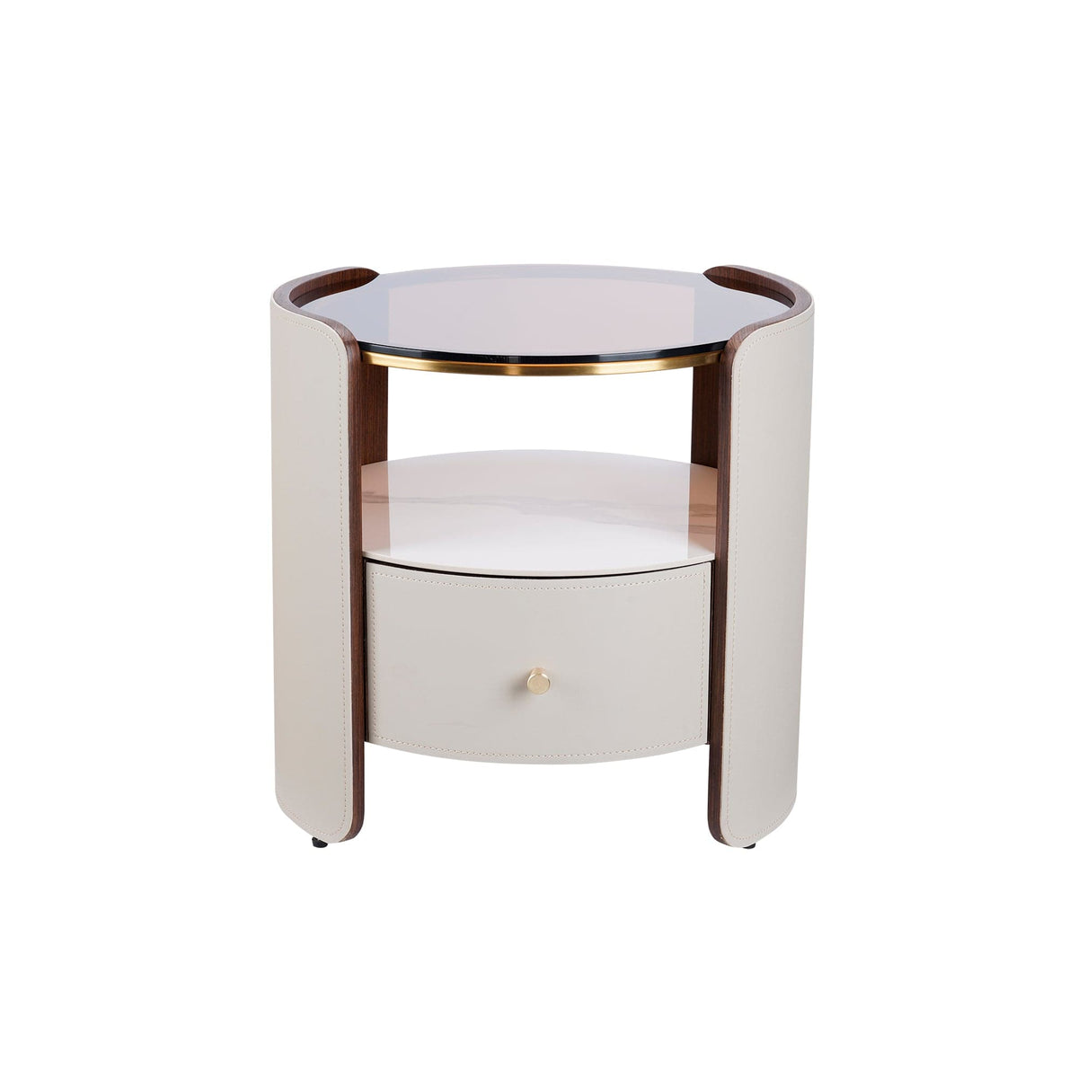 Nocturne Bedside Table/Nightstand with Drawer - ST060 picket and rail