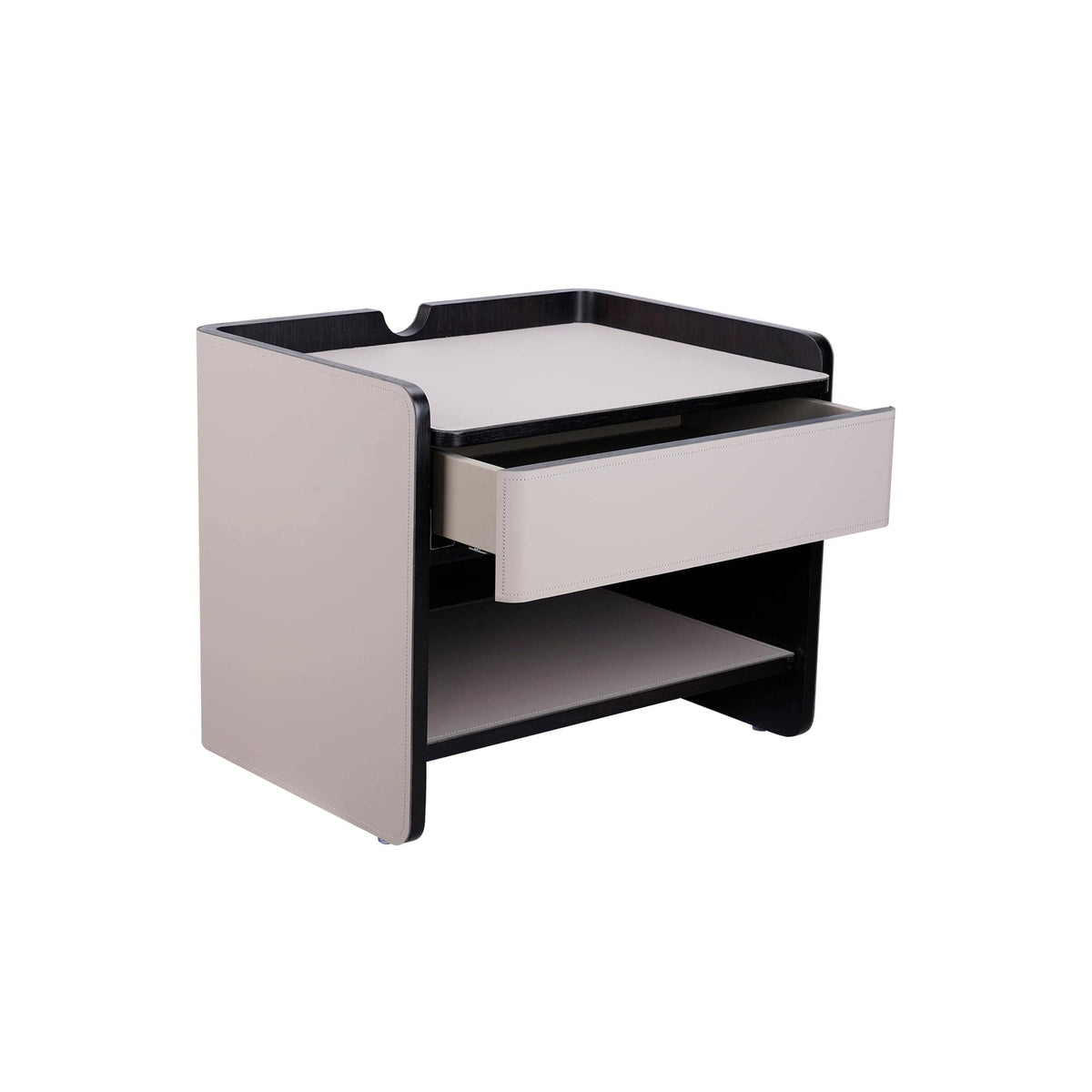 Nocturne Bedside Table/Nightstand with Drawers - ST041 picket and rail