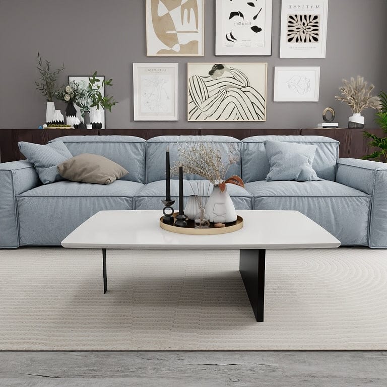 Norya 1.2m Solid Wood Custom Coffee Table - European Dark Oak (CZFL01) picket and rail