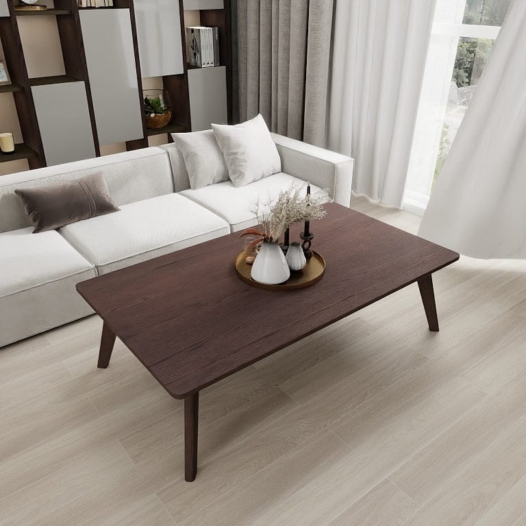 Norya 1.45m Solid Wood Custom Coffee Table - European Red Oak (RZFA01) picket and rail