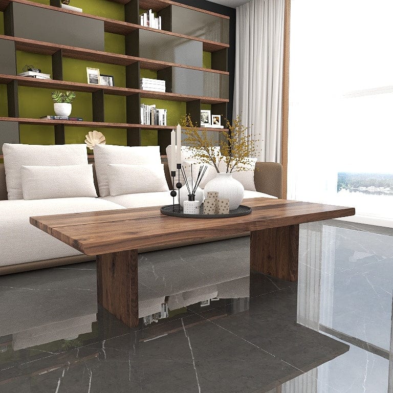Norya 1.6m Solid Wood Custom Coffee Table American Walnut (NZFS06