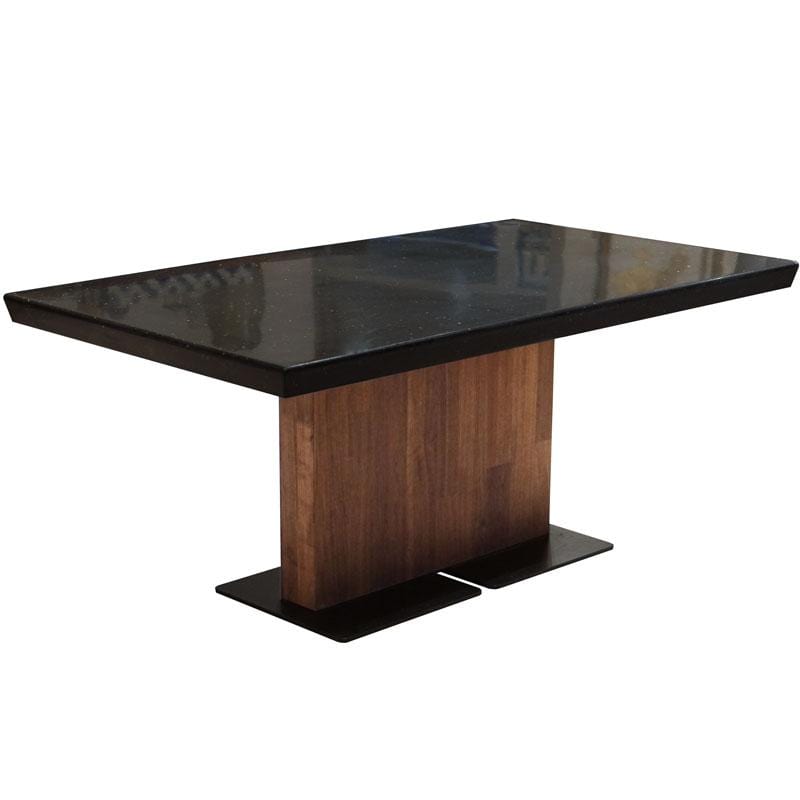 Norya Customized Solid Surface Top Dining Table (Basic) picket and rail