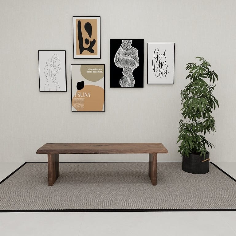 Norya Solid Wood Dining Bed Series - American Walnut (NZS02) picket and rail