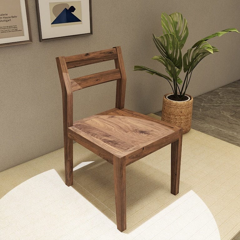 Norya Solid Wood Dining Chair - American Walnut (N6Z63-C) picket and rail