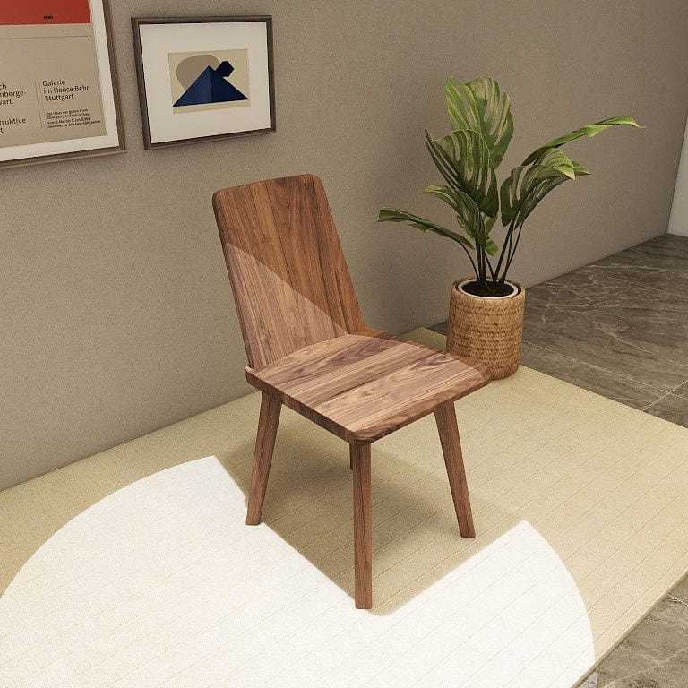 Norya Solid Wood Dining Chair - American Walnut (N6Z82-C) picket and rail