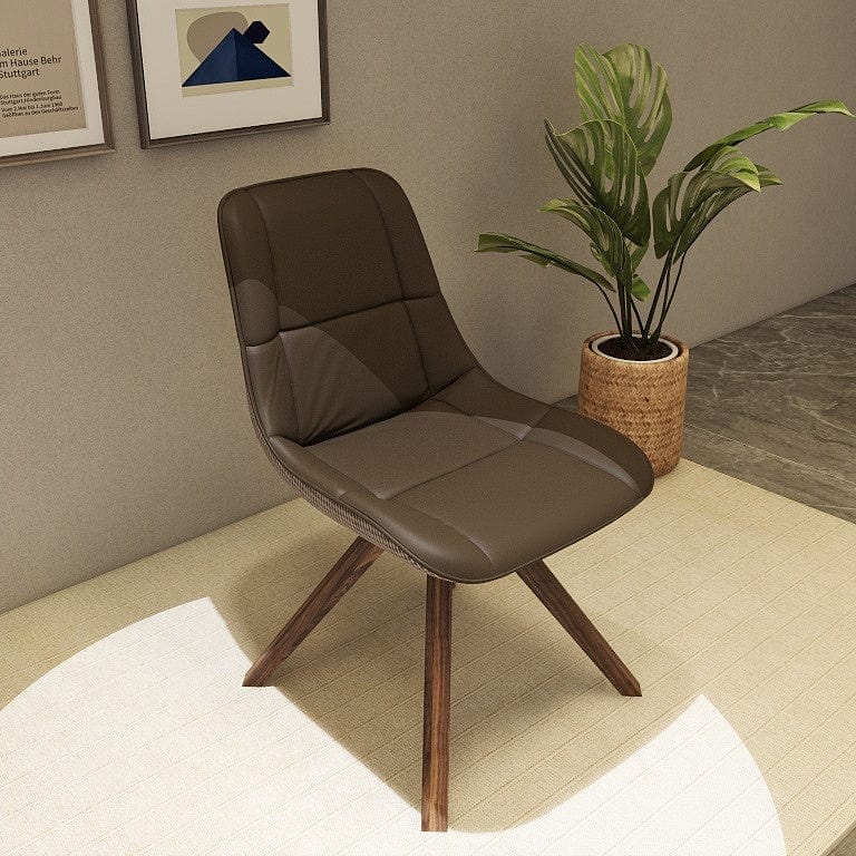 Norya Solid Wood Dining Chair - American Walnut (N6Z85N010) picket and rail