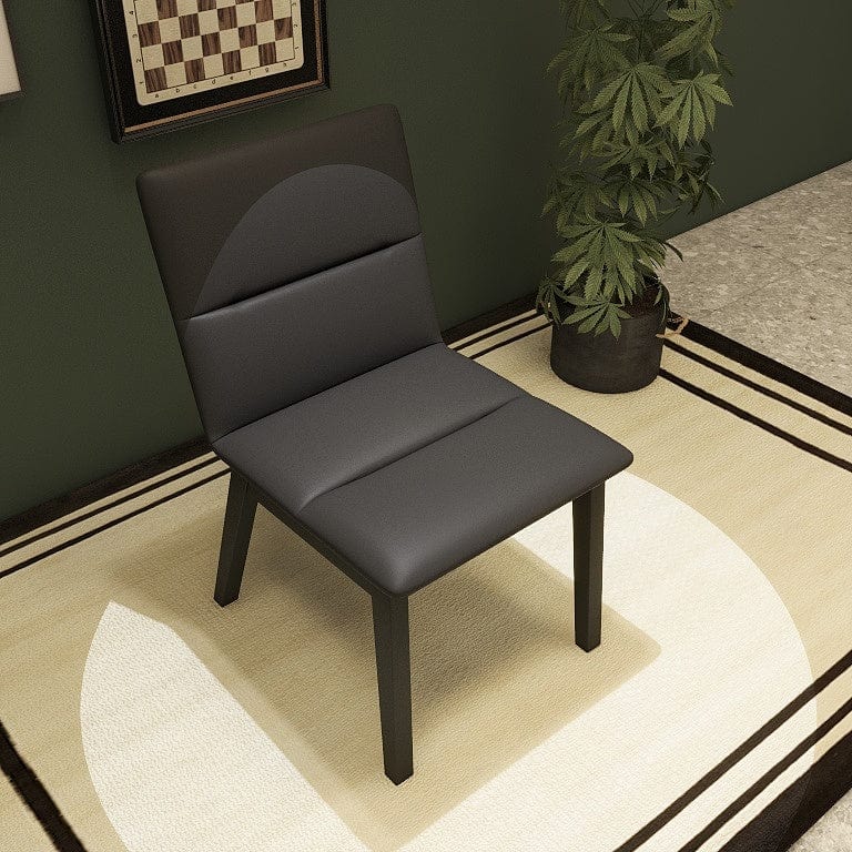 Norya Solid Wood Dining Chair Leather/European Red Oak (C6Z64-N