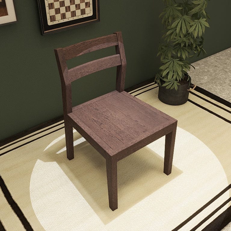 Norya Solid Wood Dining Chair - European Red Oak (R6Z63-V) picket and rail