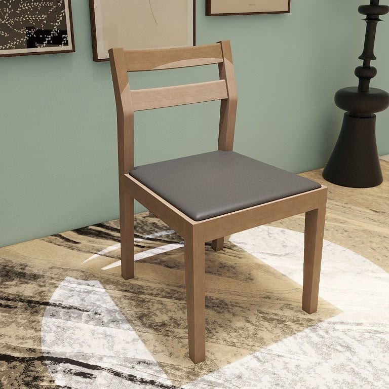 Norya Solid Wood Dining Chair - German White Oak (X6Z63-N ) picket and rail