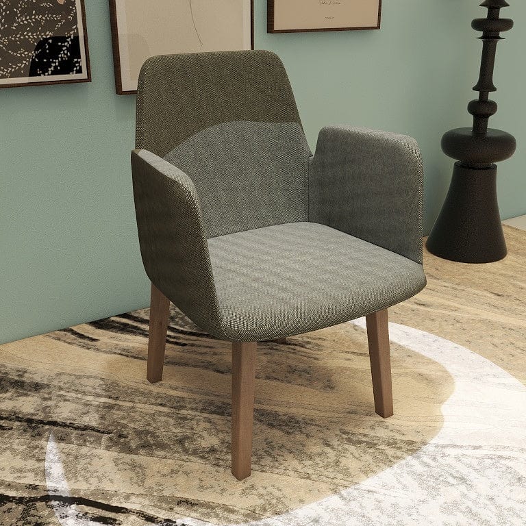 Norya Solid Wood Dining Chair - German White Oak (X6Z69-Q1) picket and rail