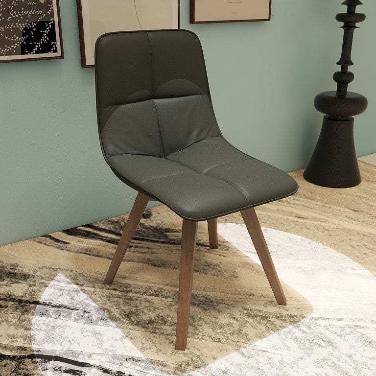 Norya Solid Wood Dining Chair - German White Oak (X6Z77N008) picket and rail