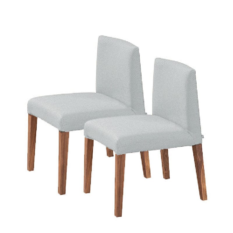 NORYA Solid Wood Dining Chairs D5 Fabric/ American Walnut (N6Z64-Q5) picket and rail