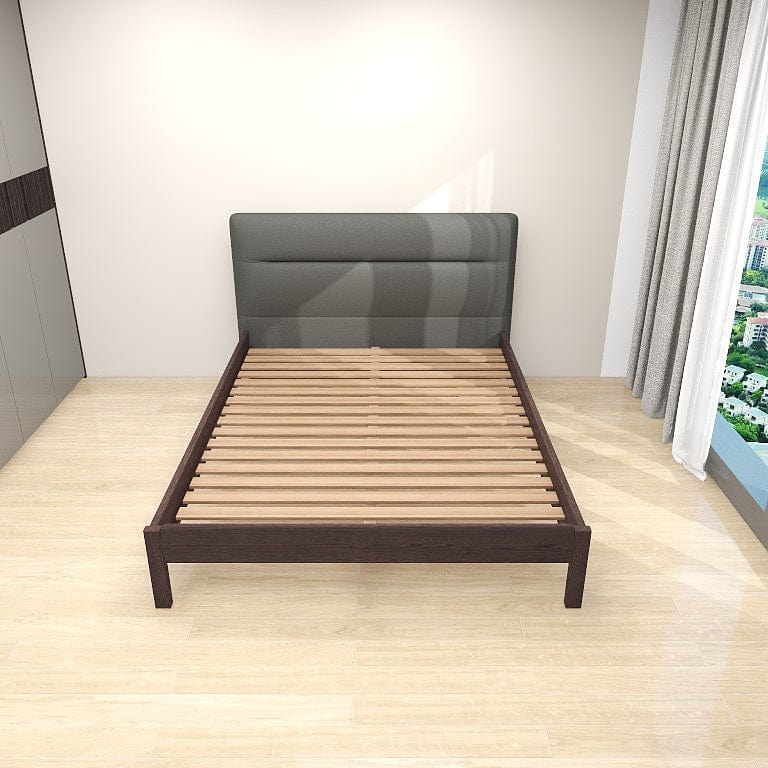 Norya Wooden Bed Series - Solid Wood European Red Oak (RCE15NA) picket and rail