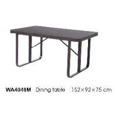 Outdoor Collection Evian Series WA4049M Dining Table picket and rail