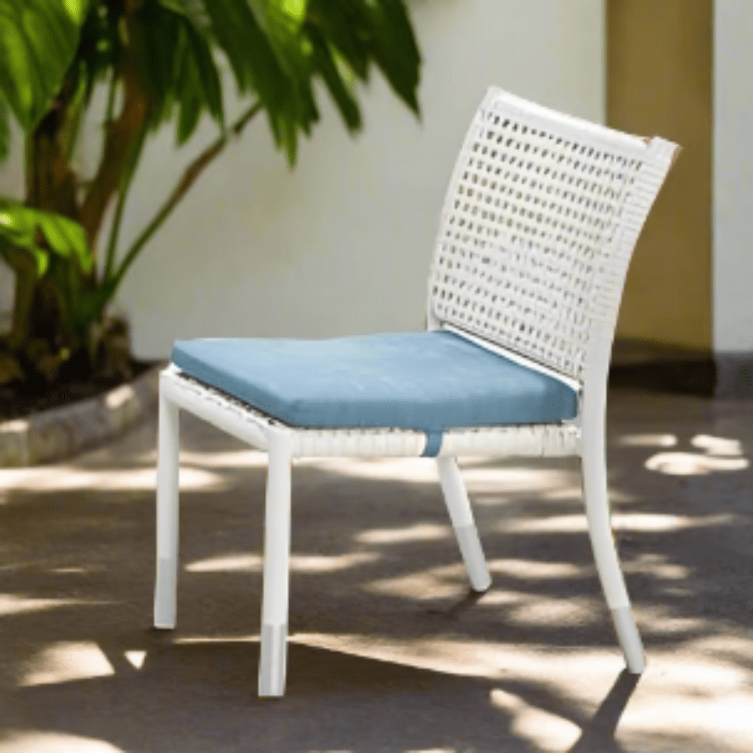 Outdoor Collection Fatsia Series WA5006 Dining Chair picket and rail