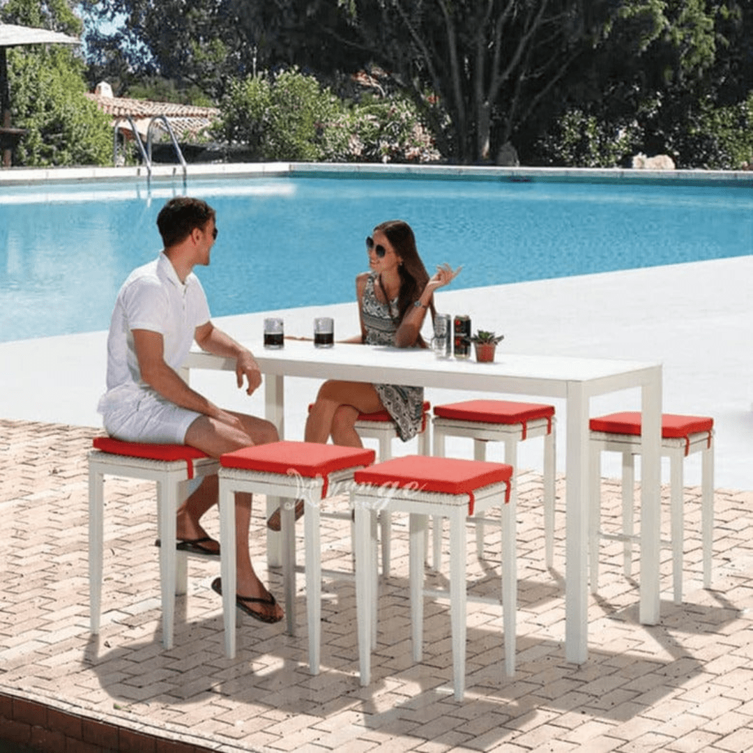 Outdoor Collection Florence Series WA3008 Bar Chair picket and rail