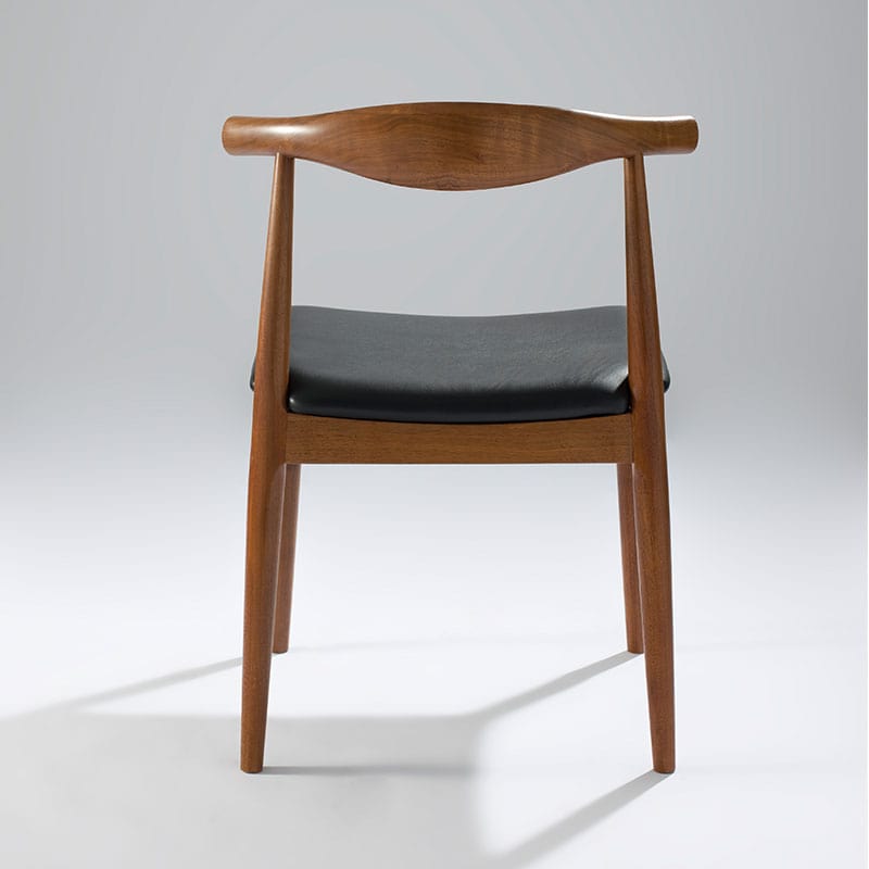 Oxley Wooden Dining Chair - Solid American Ash Vegan Leather Seat (CH7259B) picket and rail
