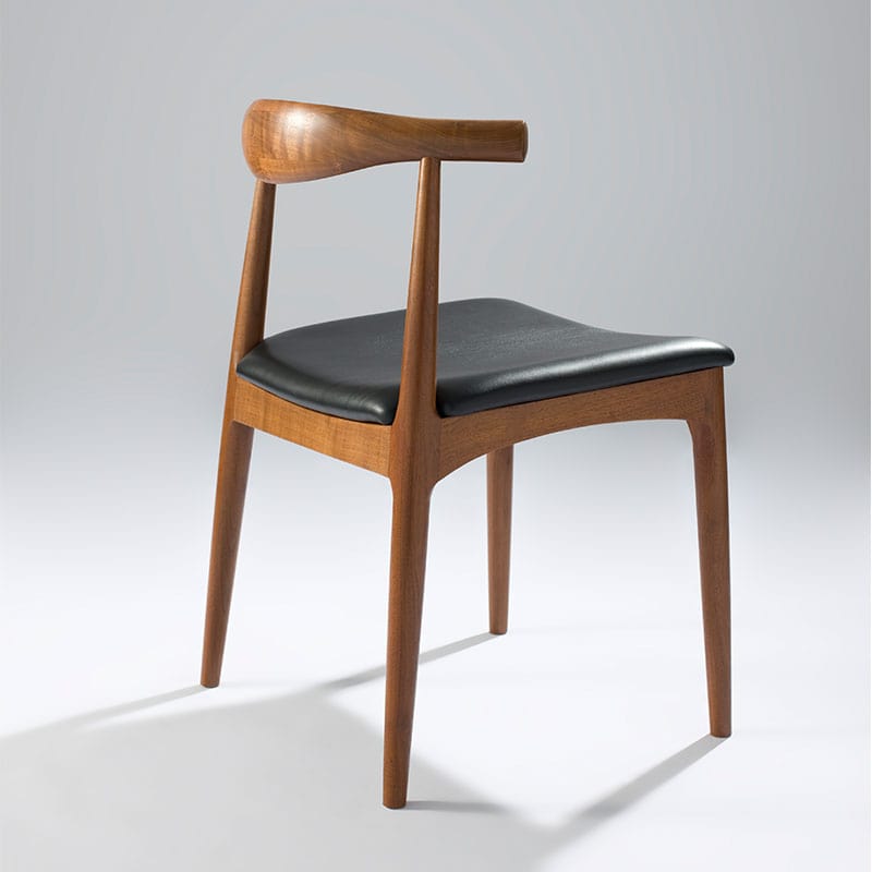 Oxley Wooden Dining Chair - Solid American Ash Vegan Leather Seat (CH7259B) picket and rail
