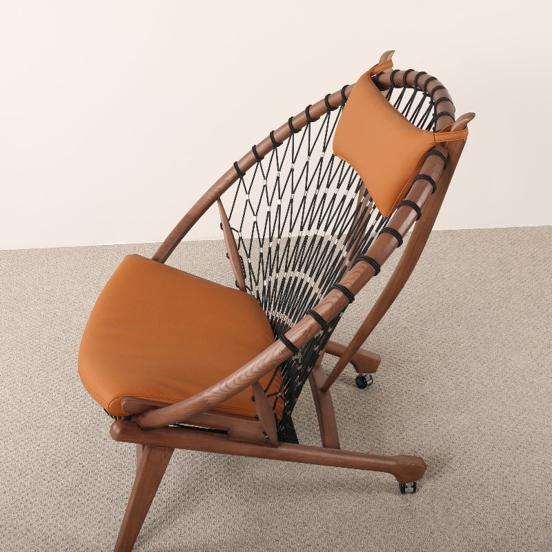 Peacock Lounge Chair (CH7261) - Custom Solid Wood American Oak Lounge Chair Mid-Century Architect-Inspired Scandinavian Minimalist picket and rail