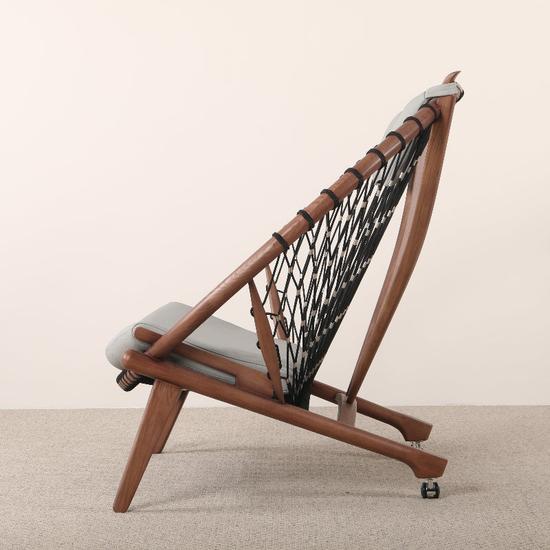 Peacock Lounge Chair (CH7261) - Custom Solid Wood American Oak Lounge Chair Mid-Century Architect-Inspired Scandinavian Minimalist picket and rail