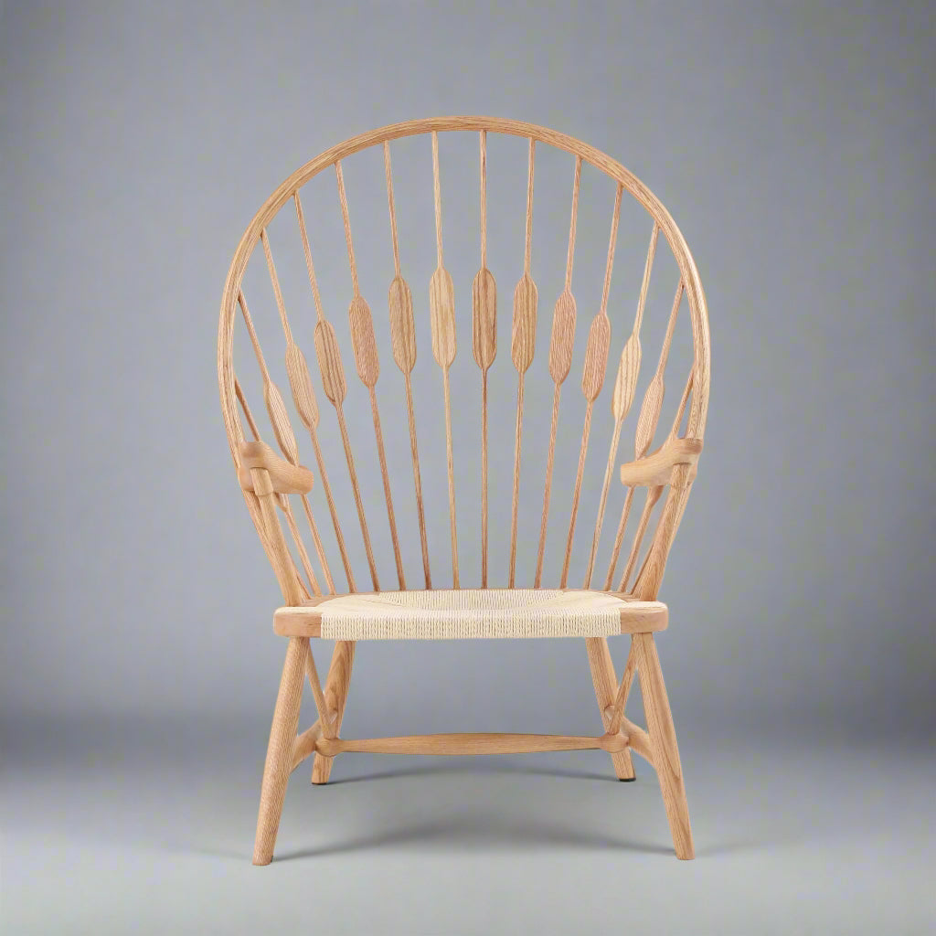 Pearl Lounge Chair (CH7253) - Custom Solid Wood American Oak Lounge Chair Mid-Century Architect-Inspired Scandinavian Minimalist picket and rail