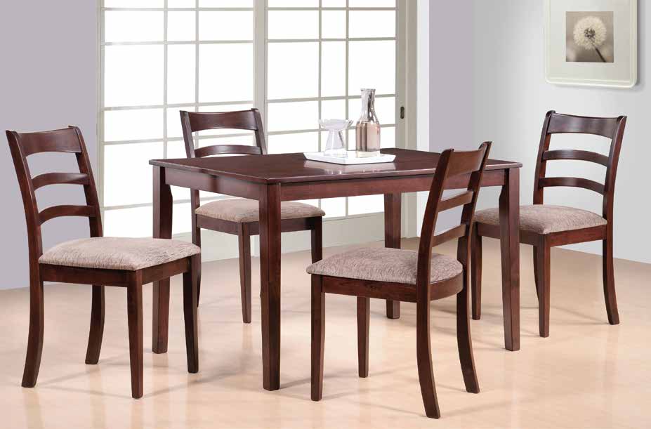 Pelle 5pc 1.2m Solid Wood Dining Set (C-3505) picket and rail