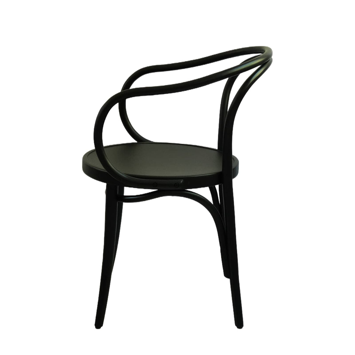Prague Armchair (CH30B) Central European Design Solid Wood  American Beech Bentwood Dining Chair - Walnut/Oak/Black picket and rail