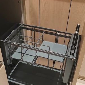 Vertical Pull-Out Utility Basket | Carbon Steel | Powder Coated